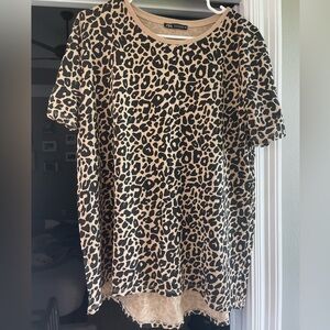 XL Leopard Shirt From Zara